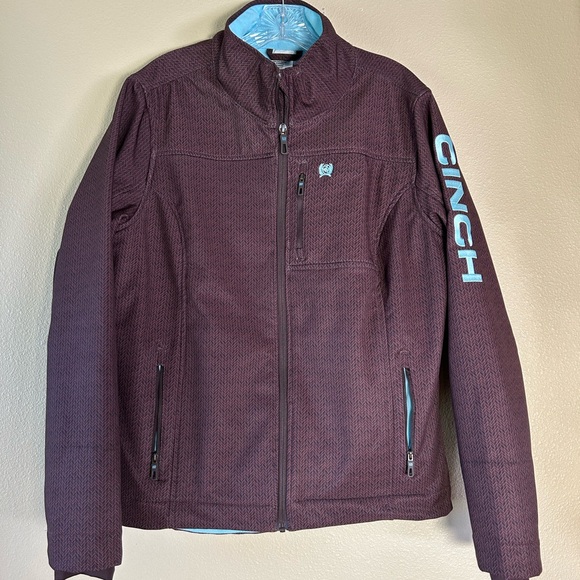 Cinch Women's Burgundy/Brown Bonded Conceal Carry Jacket, Size XL - Picture 2 of 10